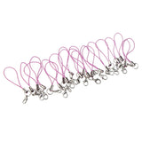 Maxbell 20pcs DIY Mobile Cellphone Keychain Lanyard Charms DIY Rope Light Purple