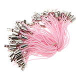 Maxbell 100pcs Mobile Cellphone Braided Lariat Lanyard Cords Dangle Straps Pink