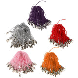 Maxbell 100pcs Mobile Cellphone Braided Lariat Lanyard Cords Dangle Straps Pink