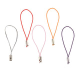 Maxbell 100pcs Mobile Cellphone Braided Lariat Lanyard Cords Dangle Straps Pink