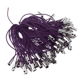 Maxbell 100pcs Mobile Cellphone Braided Lariat Lanyard Cords Dangle Straps Purple