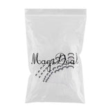Maxbell 18 Pieces Ear Gauges Stretching Kit Plugs Taper 14G-00G Expanders White