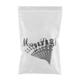 Maxbell 18 Pieces Ear Gauges Stretching Kit Plugs Taper 14G-00G Expanders Black