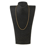 Maxbell Goldplated Titanium Stainless Steel Box Link Chain with Lobster Claw 3mm80cm