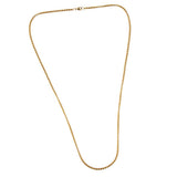 Maxbell Goldplated Titanium Stainless Steel Box Link Chain with Lobster Claw 3mm80cm