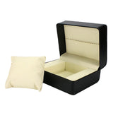 Maxbell Black PU Leather Single Slot Watch Bangle Case Wristwatch Box Organizer Gift