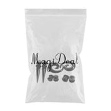 Max 8Pcs Black Ear Stretching Kit Acrylic Tapers,Tunnels,Spiral Snail Plugs 6mm