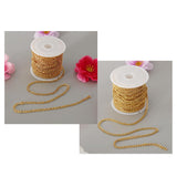 Maxbell 1 Roll Stainless Steel Cable Chain Necklace for Men Women DIY Crafting Gold1