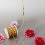 Maxbell 1 Roll Stainless Steel Cable Chain Necklace for Men Women DIY Crafting Gold1