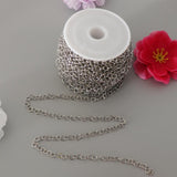 Maxbell Stainless Steel Cable Chain Necklace for Men Women DIY Crafting 12m 4mm