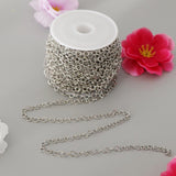 Maxbell Stainless Steel Cable Chain Necklace for Men Women DIY Crafting 12m 4mm