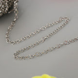 Maxbell Stainless Steel Cable Chain Necklace for Men Women DIY Crafting 12m 4mm