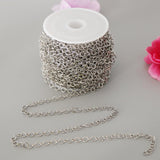 Maxbell Stainless Steel Cable Chain Necklace for Men Women DIY Crafting 12m 4mm