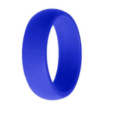 Maxbell 10Pcs 8mm Wide Flexible Rubber Silicone Wedding Finger Ring Band US Size9