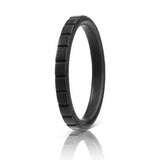 Maxbell 10Pcs 3mm Wide Flexible Rubber Silicone Wedding Finger Ring Band US Size 9
