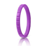 Maxbell 10Pcs 3mm Wide Flexible Rubber Silicone Wedding Finger Ring Band US Size 9