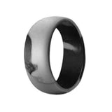 Maxbell 10Pcs 8.7mm Wide Flexible Rubber Silicone Wedding Finger Ring Band US Size13