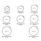 Maxbell 10Pcs 8.7mm Wide Flexible Rubber Silicone Wedding Finger Ring Band US Size14