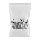 Maxbell 4Pcs 8mm Wide Flexible Rubber Silicone Wedding Finger Ring Band US Size10