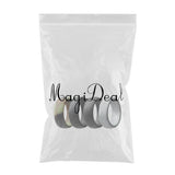 Maxbell 4Pcs 8mm Wide Flexible Rubber Silicone Wedding Finger Ring Band US Size11