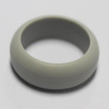Maxbell 3Pcs 8mm Wide Flexible Rubber Silicone Wedding Finger Ring Band US Size11