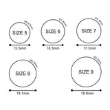 Maxbell 7Pack 5.7mm Wide Flexible Silicone Wedding Finger Ring Rubber Sport Ring 5