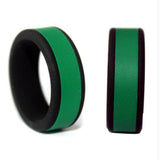 Max 8mm Men's Silicone Wedding Band Ring Working Sports Rubber Comfort Fit 13