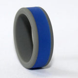 Max 8mm Men's Silicone Wedding Band Ring Working Sports Rubber Comfort Fit 13