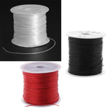 Max 1 Roll Elastic Cord Stretchy String Thread 50 Meters for Jewelry DIY Red