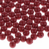 Max 120 Pieces Bulk Cinnabar Beads Buddha Charms Necklace Bracelet DIY 6mm