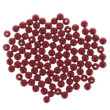 Max 120 Pieces Bulk Cinnabar Beads Buddha Charms Necklace Bracelet DIY 6mm