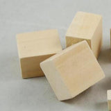 Maxbell 100 Pcs Square Wood Cube Bead for Children Kid DIY Handy Craft 1.5*1.5*1.5cm