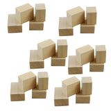 Maxbell 100 Pieces Square Wood Cube Beads for   DIY Handy Craft 2*2*2 cm