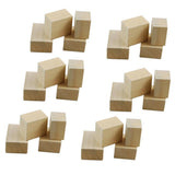 Maxbell 100 Pieces Square Wood Cube Beads for   DIY Handy Craft 2*2*2 cm
