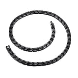 Maxbell Unisex Stainless Steel Magnetic Therapy Necklace for Pain Relief Black
