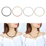 Maxbell Unisex Stainless Steel Magnetic Therapy Necklace for Pain Relief Black