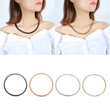 Maxbell Unisex Stainless Steel Magnetic Therapy Necklace for Pain Relief Black