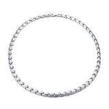 Maxbell Unisex Stainless Steel Magnetic Therapy Necklace for Pain Relief Silver