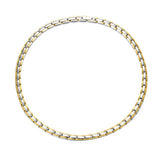 Maxbell Unisex Stainless Steel Magnetic Therapy Necklace for Pain Relief Gold-Silver