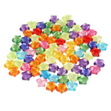 Maxbell Transparent Acrylic Star Spacer Loose Beads Charms DIY Jewelry Makings 14mm