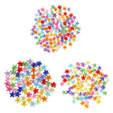 Maxbell Transparent Acrylic Star Spacer Loose Beads Charms DIY Jewelry Makings 14mm