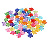 Maxbell Transparent Acrylic Star Spacer Loose Beads Charms DIY Jewelry Makings 16mm