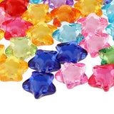 Maxbell Transparent Acrylic Star Spacer Loose Beads Charms DIY Jewelry Makings 16mm