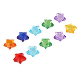 Maxbell Transparent Acrylic Star Spacer Loose Beads Charms DIY Jewelry Makings 16mm