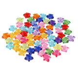 Maxbell Transparent Acrylic Star Spacer Loose Beads Charms DIY Jewelry Makings 16mm