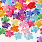 Maxbell Transparent Acrylic Star Spacer Loose Beads Charms DIY Jewelry Makings 12mm