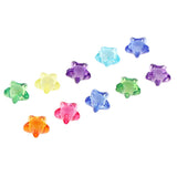 Maxbell Transparent Acrylic Star Spacer Loose Beads Charms DIY Jewelry Makings 12mm