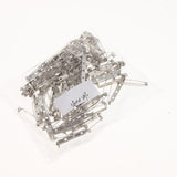 Maxbell 100 Pieces Silver Brooch Backs Safety Pins Catch Findings Bar Back DIY 38mm