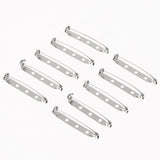 Maxbell 100 Pieces Silver Brooch Backs Safety Pins Catch Findings Bar Back DIY 38mm