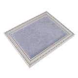 Maxbell Velvet Jewelry Display Holder Resin Picture Frame Display Rack Stand Gray